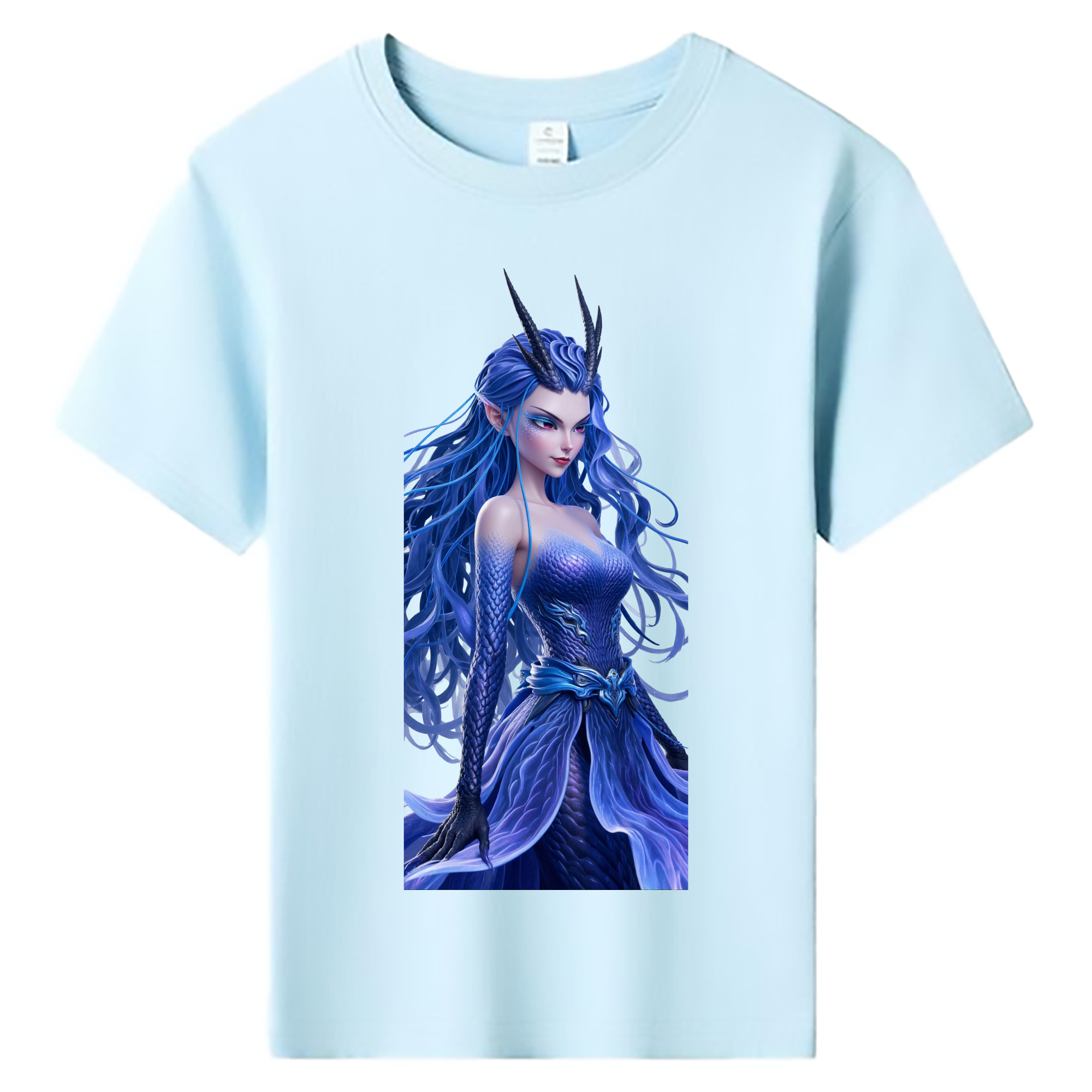 （画像用） Ne Zha 2 ナタ 魔童の大暴れ 綿100％キッズTシャツ（フロントプリント）